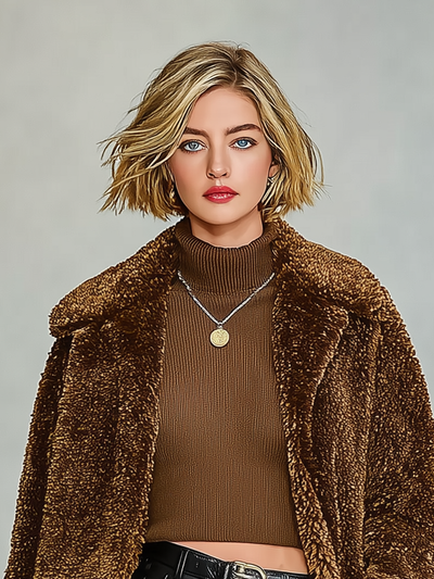 Women's short fleece jacket